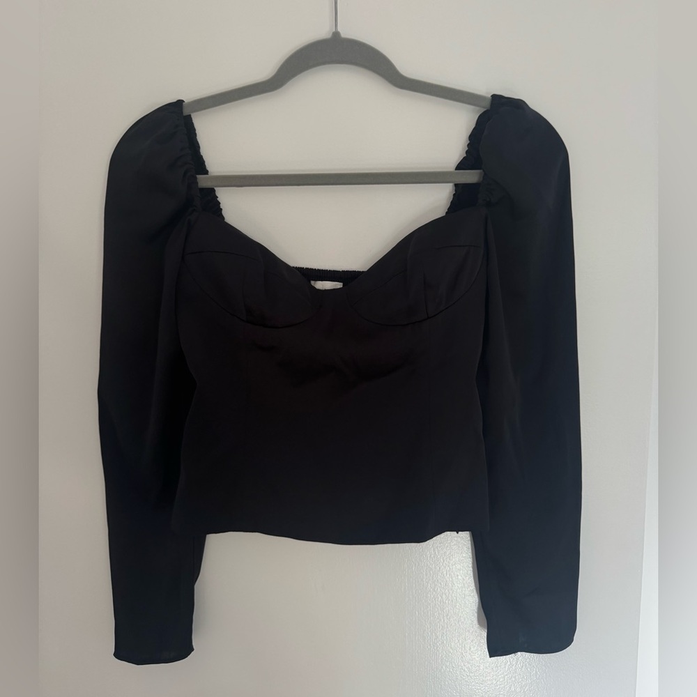 Wilfred Black Long Sleeve Blouse